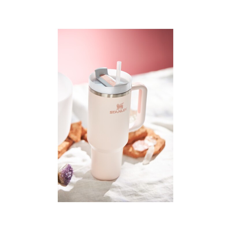 Termo Stanley Adventure Quencher H2.0 40 0z Flowstate Tumbler Rose Quartz - Imagen 8