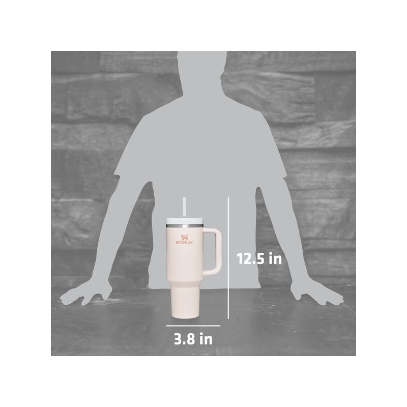 Termo Stanley Adventure Quencher H2.0 40 0z Flowstate Tumbler Rose Quartz - Imagen 6