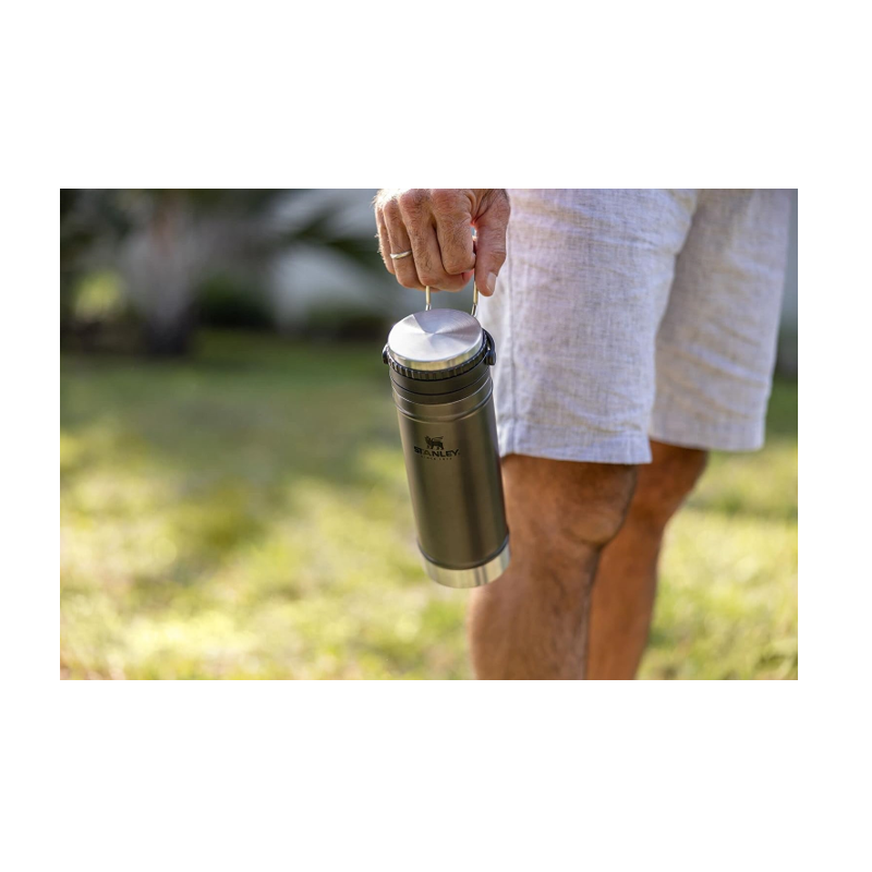 Prensa Francesa Stanley Classic Travel Mug French Press 16oz Charcoal (473 ml) - Imagen 5