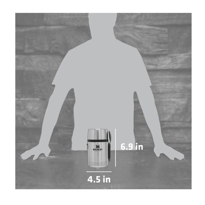 Termo Comida Stanley 12h Adventure Silver (532 ml) - Imagen 5